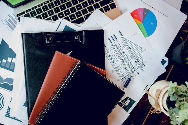 A real estate investor reviewing documents at a desk, with charts and graphs visible in the background, symbolizing a comprehensive financial analysis.
