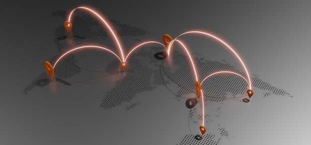 A stylized graph showing a steady flow of buy and sell orders on a stock market exchange, with institutional investors represented by larger nodes indicating their liquidity-providing role.