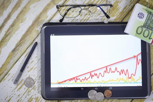 A graph illustrating interest rate trends over the past year, showing fluctuations and a prediction for future rates.