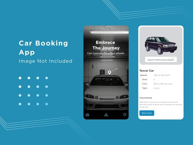 A screenshot of the Turo website or app, showcasing a car listing with clear details about the car's features, price, and availability. The image should highlight the user-friendly interface of the platform.