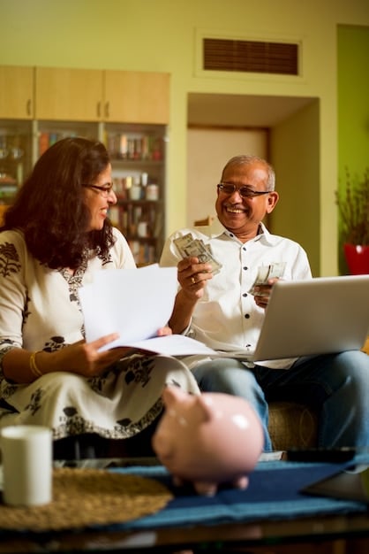 An image featuring a diverse group of people happily receiving interest payments or dividend checks, symbolizing the steady income provided by bonds and the potential profits from stock investments.